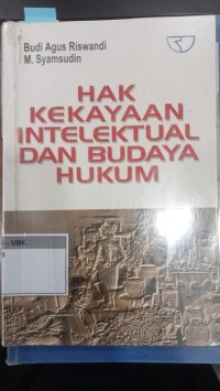 Image of Hak Kekayaan Intelektual Dan Budaya Hukum